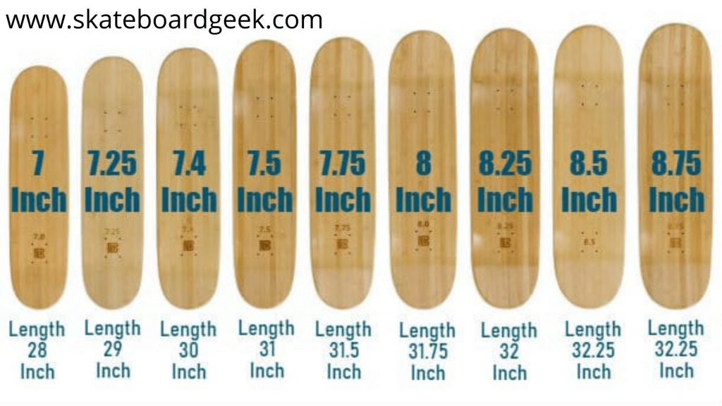 good skateboard deck size