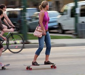 skateboard for transportation
