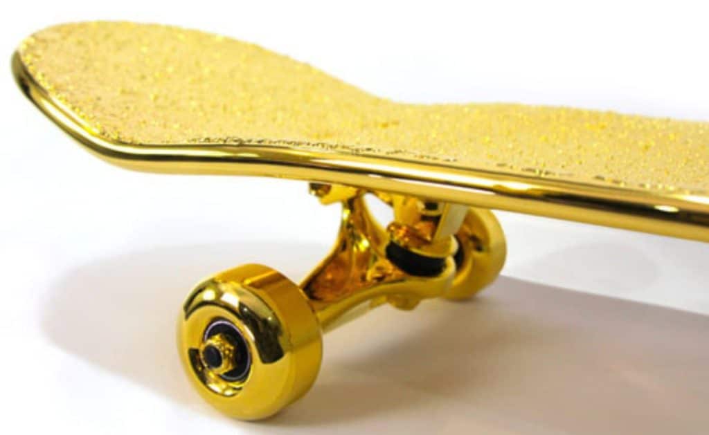 The Golden skateboard cost